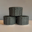 Onyx Shimmer Metallic Macrame Boot