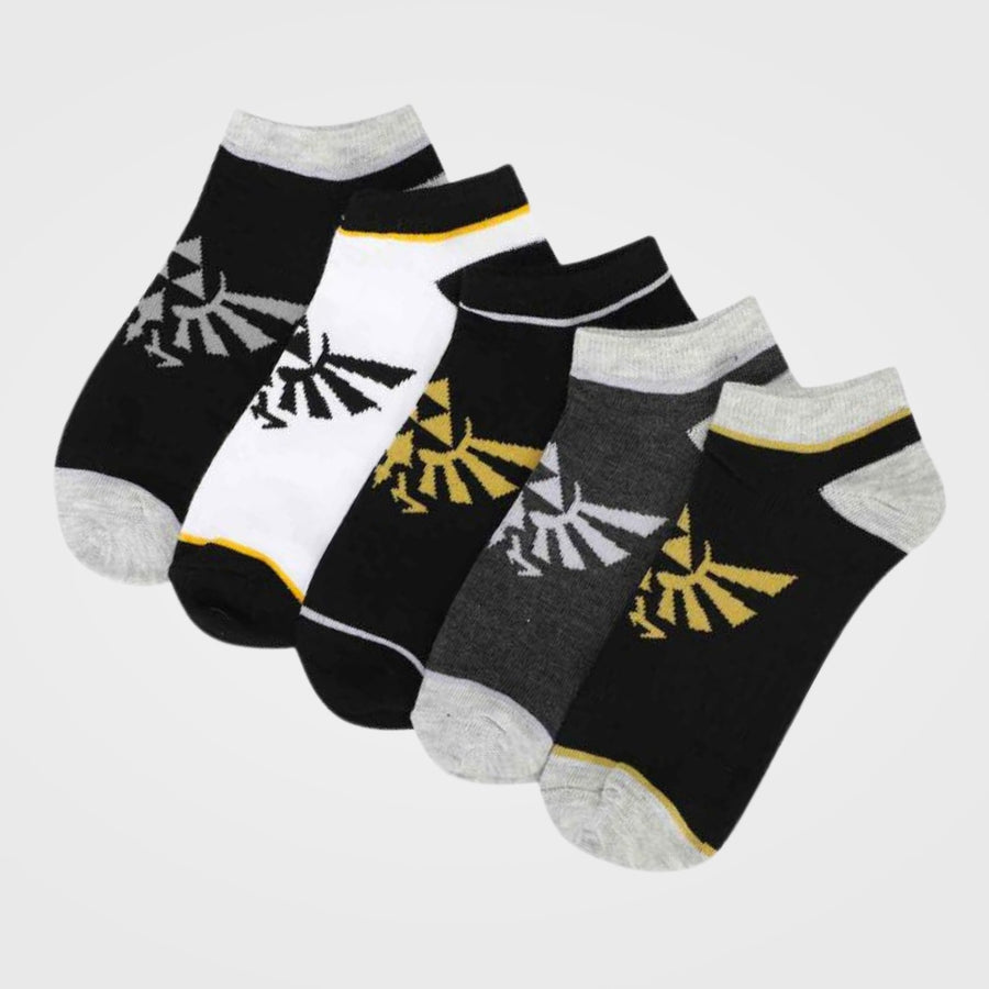 Hyrule Crest (The Legend of Zelda) Ladies Ankle Socks 5 Pair Set