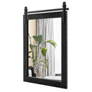 30 x 22 Inch Wall Mount Mirror with Wood Frame