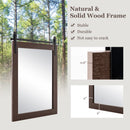 30 x 22 Inch Wall Mount Mirror with Wood Frame