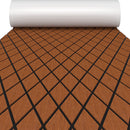EVA Foam Boat Decking Sheet with Diamond Shape for Boat Surfboard-Brown