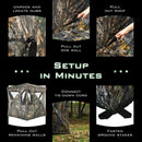 3 Person Portable Pop-Up Ground Tent with Gun Ports and Carrying Bag