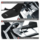 Kids Snow Sled with Steering Wheel and Double Brakes Pull Rope
