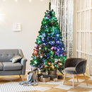Pre-lit Multi-Colored Fiber Optic Spruce Artificial Christmas Tree