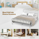 Queen Size Metal Bed Frame Slat Platform