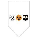 Halloween Pet and Dog Bandana Screen Printed, "The Spook Trio"