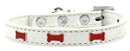 Dog, Puppy & Pet Widget Fashion Collar, "Red Bone"