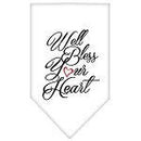 Pet and Dog Bandana Screen Printed, "Well Bless Your Heart"