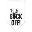 Pet and Dog Bandana Screen Printed, "Buck Off"