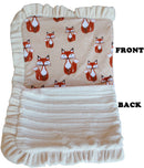 Dog, Puppy & Pet or Cat Sleepytime Cuddle Blankets, "Foxy"