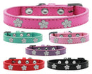 Dog, Puppy & Pet Widget Fashion Collar, "Silver Flower"