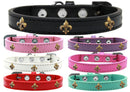Dog, Puppy & Pet Widget Fashion Collar, "Bronze Fleur De Lis"