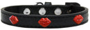 Dog, Puppy & Pet Widget Fashion Collar, "Red Glitter Lips"