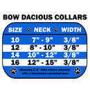 Dog, Puppy & Pet Fashion Collar, "Bow-Dacious Crystal"