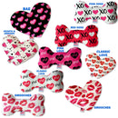 Valentine's Day Pet & Dog Plush Heart or Bone Toy, "Sweetheart Group" (Available in different sizes and 7 different patterns!)
