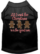 Christmas Pet Dog & Cat Shirt Screen Printed, "All I Want For Christmas Is A Few Good Men"
