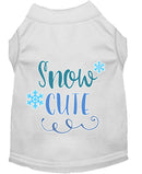 Christmas Pet Dog & Cat Shirt Screen Printed, "Snow Cute"
