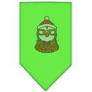 Christmas Pet and Dog Bandana Rhinestone, "Hipster Penguin"