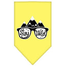 Dog Bandana Screen Printed, "Stay Wild"