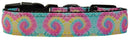 Pet Dog & Cat Nylon Collar or Leash, "Pastel Tie Dye"