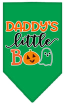 Halloween Pet and Dog Bandana Screen Printed, "Daddy's Little Boo"