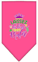 Pet and Dog Bandana Screen Printed, "Laissez Les Bons Temps Rouler"
