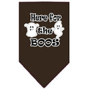 Halloween Pet and Dog Bandana Screen Printed, "Here For The Boos"