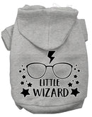 Pet Dog & Cat Hoodie Screen Printed, "Little Wizard"