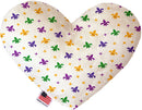 Pet and Dog Plush Heart or Bone Toy, "Mardi Gras Group"