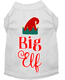 Christmas Pet Dog & Cat Shirt Screen Printed, "Big Elf"
