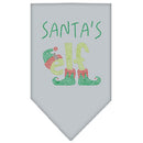 Christmas Pet and Dog Bandana Rhinestone, "Santa's Elf"