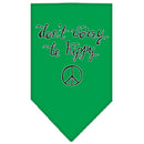 Pet and Dog Bandana Screen Printed, "Don't Worry, Be Hippy"