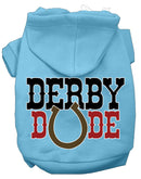 Pet, Dog & Cat Hoodie Screen Printed, "Derby Dude"