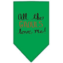 Halloween Pet and Dog Bandana Screen Printed, "All The Ghouls Love Me"