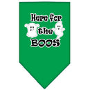Halloween Pet and Dog Bandana Screen Printed, "Here For The Boos"
