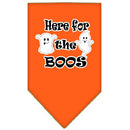 Halloween Pet and Dog Bandana Screen Printed, "Here For The Boos"