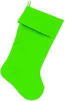 Velvet Christmas Stocking Blank, Plain (Available in 14 colors!)