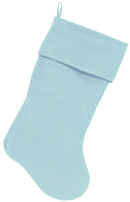 Velvet Christmas Stocking Blank, Plain (Available in 14 colors!)