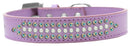 Dog, Puppy and Pet Fashion Collar, "Ritz Pearl & Aurora Borealis Crystals Rimsets"