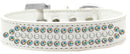 Dog, Puppy and Pet Fashion Collar, "Ritz Pearl & Aurora Borealis Crystals Rimsets"