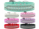 Dog, Puppy and Pet Fashion Collar, "Ritz Pearl & Aurora Borealis Crystals Rimsets"