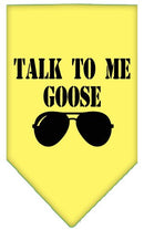Pet and Dog Bandana Screen Printed, "Talk To Me Goose"