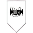 Pet and Dog Bandana Screen Printed, "Bite Me"