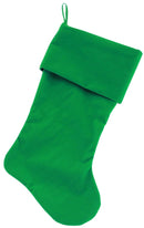 Velvet Christmas Stocking Blank, Plain (Available in 14 colors!)