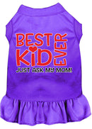 Pet Dog & Cat Dress Screen Printed, "Best Kid Ever, Just Ask My Mom"