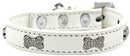 Dog, Puppy & Pet Premium Collar, "Clear Crystal Bone"