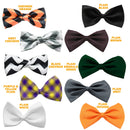 Pet, Dog and Cat Bow Ties, "Fall Chevrons, Plaid & Solid Colors Group" *Available in 10 different options!*