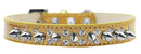 Dog, Puppy and Pet Ice Cream Collar, "Double Crystal & Clear Spikes"