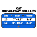 Cat Breakaway Buckle Collar, "One Row Rhinestone"