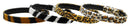 Dog, Puppy & Pet Plain Collar, "3/8" Wide Animal Print"